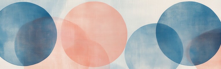Fototapeta premium Elegant gradient of pencil strokes with overlapping circles in soft colors creating a harmonious visual effect