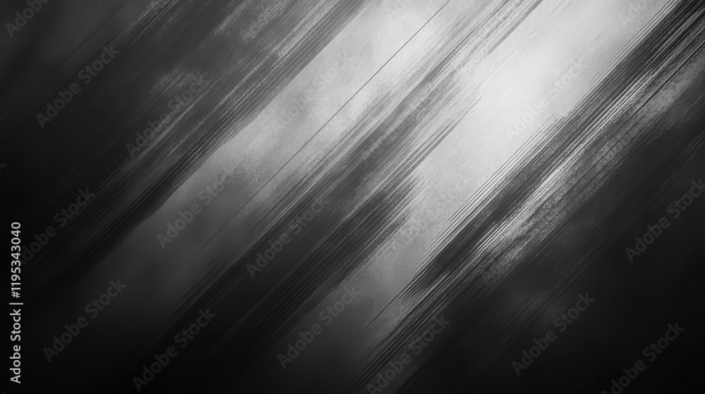 Poster Elegant gray backdrop with soft pencil strokes creating a soothing and artistic atmosphere for creative projects
