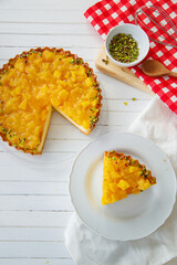 Fresh and delicious pies with filling