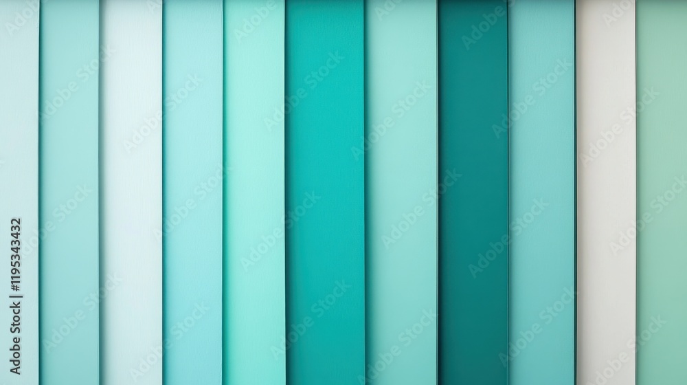 Poster Elegant gradient fill showcasing a harmonious blend of teal shades creating a calming visual effect