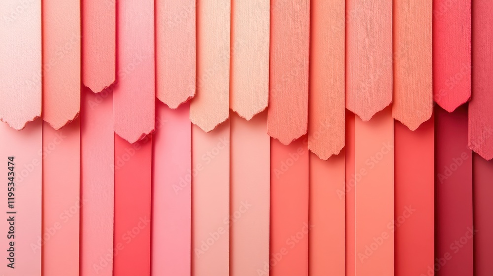 Poster elegant gradient fill showcasing a smooth transition from light pink to deep coral tones ideal for d
