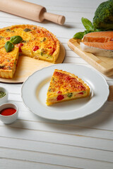 Delicious and juicy pie with filling