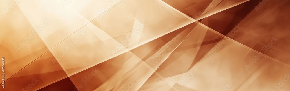 Leinwandbilder abstract design featuring a single-tone amber pattern with layered geometric shapes and smooth gradi