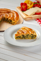 Delicious and juicy pie with filling