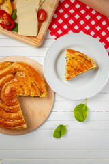 Delicious and juicy pie with filling
