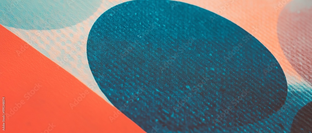 Aufkleber Colorful abstract shapes create a striking visual pattern in a contemporary design