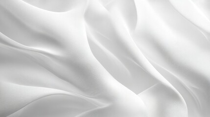 Obraz premium Elegant White Fabric Texture - Smooth and Flowing