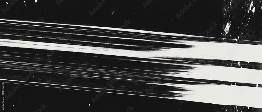 Fototapete abstract representation of motion with black and white streaks illustrating speed and energy in a dy