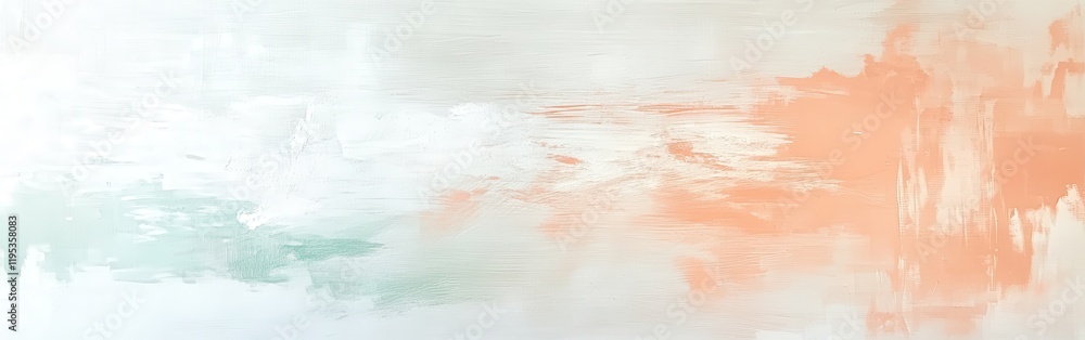 Poster Minimalist white canvas artwork with faint pencil details and subtle color gradients enhancing simplicity and tranquility in space