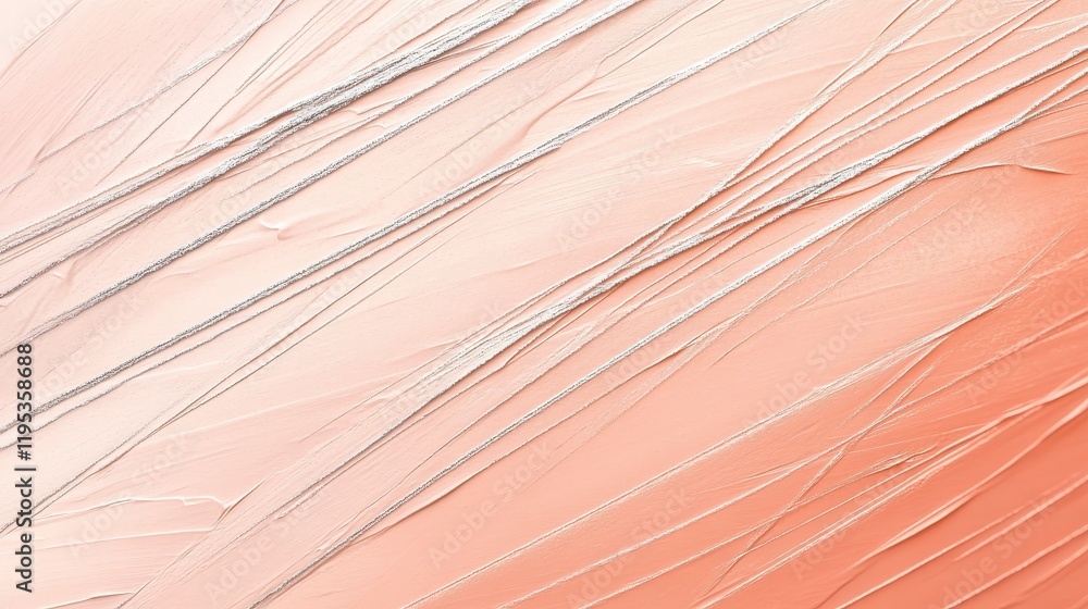 Aufkleber muted peach pencil strokes create a soothing gradient with delicate texture and subtle variations in