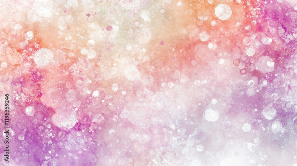 Poster ethereal bokeh showcasing a spectrum of soft pastel colors blending harmoniously in a dreamy composi