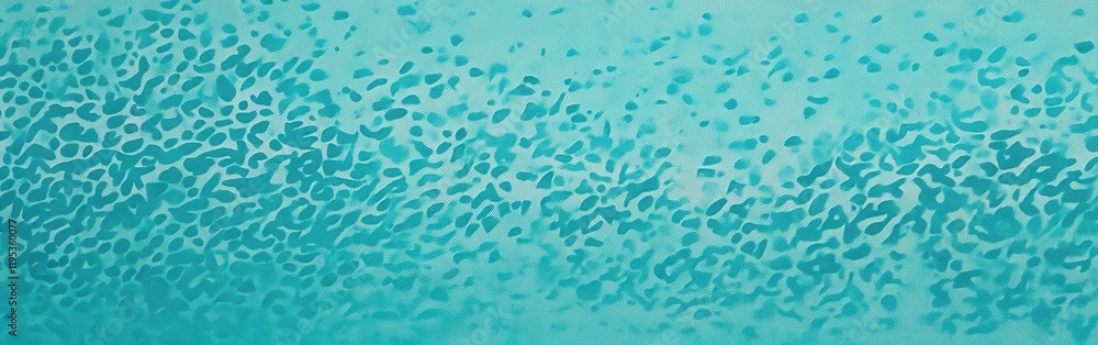 Poster elegant pencil strokes form patterns of tiny dots in soothing shades of blue and teal across a textu