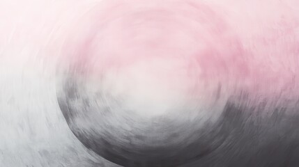 Fototapeta premium Elegant circular gradient blending gray to soft pink with a smooth transition creates a calming visual experience