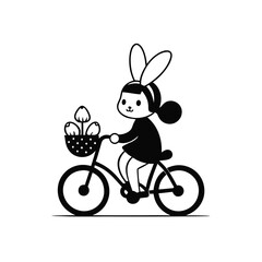 easter bunny with easter egg