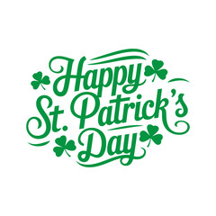 Stylish St. Patrick's Day Elegant greeting design.