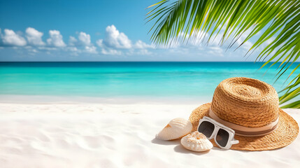 Summer Beach Vacation Illustration