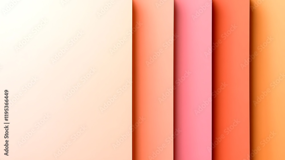 Poster Muted Coral Gradient with Matte Finish Background Design Elements