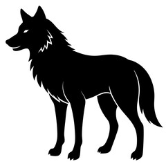 Wolf silhouette