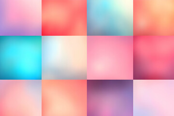 Pastel Gradient Backgrounds Collection
