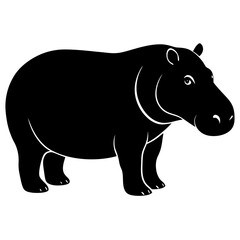 Hippopotamus silhouette