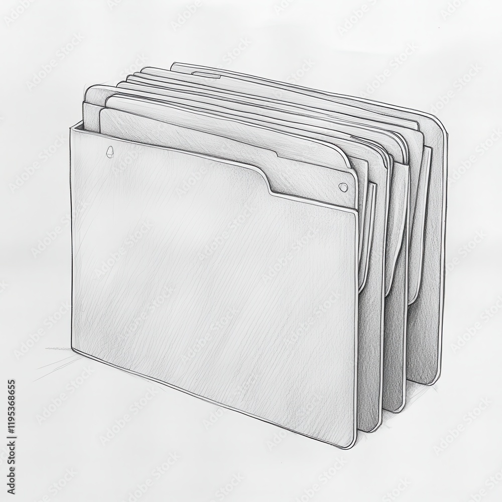 Poster Folder with labeled tabs organized for efficient document storage and easy access