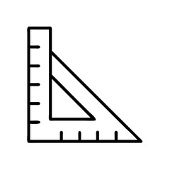 carpenter s square icon, carpenter s square line art - simple line art of carpenter s square, perfect for carpenter s square logos and icons and themed design 