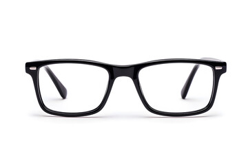 Fototapeta premium Classic, black-rimmed eyeglasses mock up isolated on white background