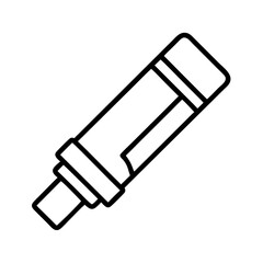 glue stick icon, glue stick line art - simple line art of glue stick, perfect for glue stick logos and icons and themed design 