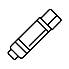 glue stick icon, glue stick line art - simple line art of glue stick, perfect for glue stick logos and icons and themed design 