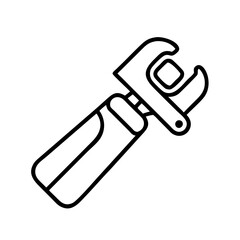 paint can opener icon, paint can opener line art - simple line art of paint can opener, perfect for paint can opener logos and icons and themed design 