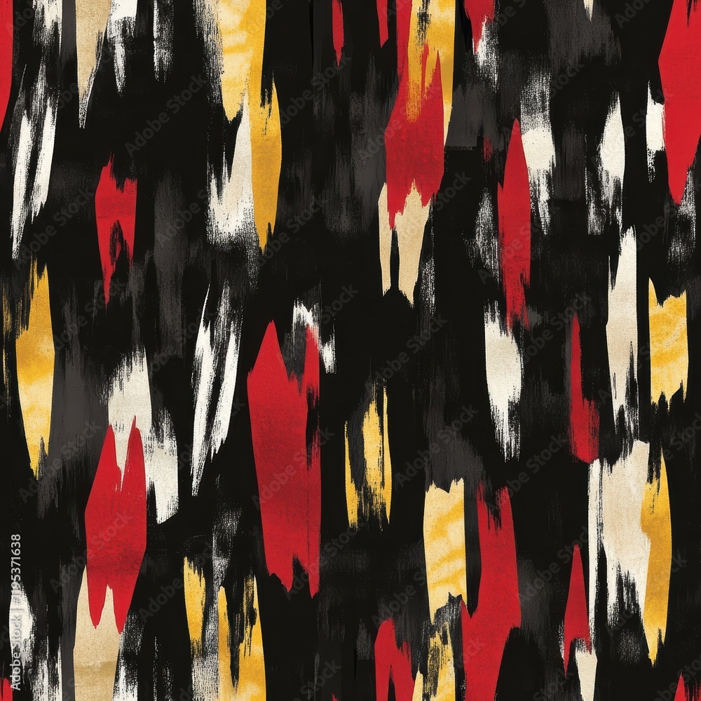 Aufkleber bold watercolor doodle patterns create an abstract energetic design perfect for creative projects an