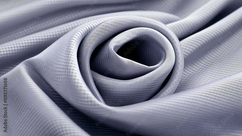 Poster Soft Grey Fabric with Subtle Crosshatch Pattern for Background Design