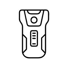 stud finder icon, stud finder line art - simple line art of stud finder, perfect for stud finder logos and icons and themed design 