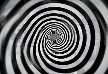Fototapeta premium Black and white spiral pattern