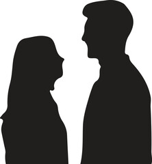 Silhouette of a Romantic Couple