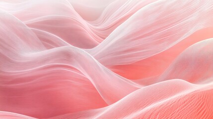 Soft coral waves create a tranquil and soothing background perfect for various design applications