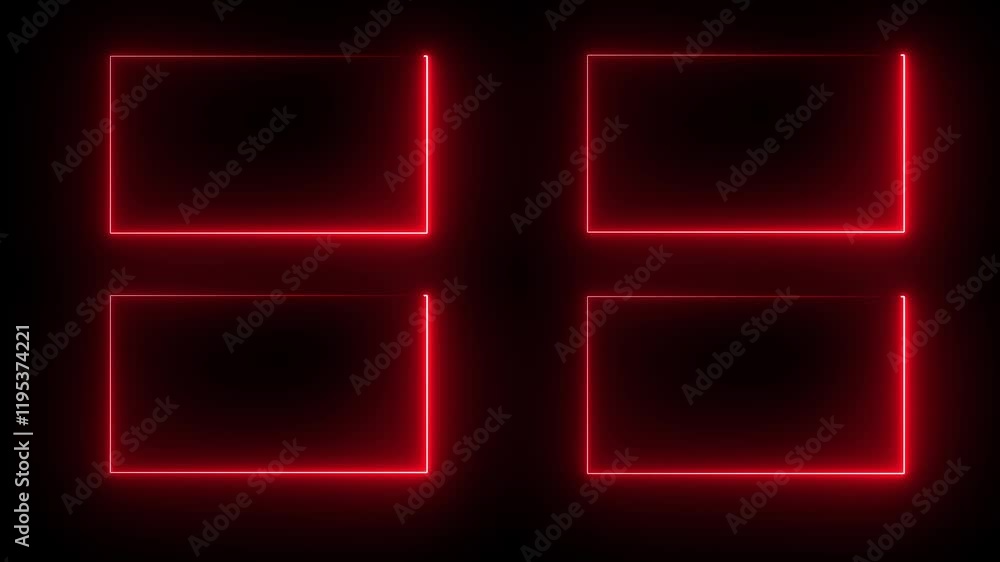 Poster abstract glowing neon rectangle border frame in the shape rectangle glowing and futuristic energy li