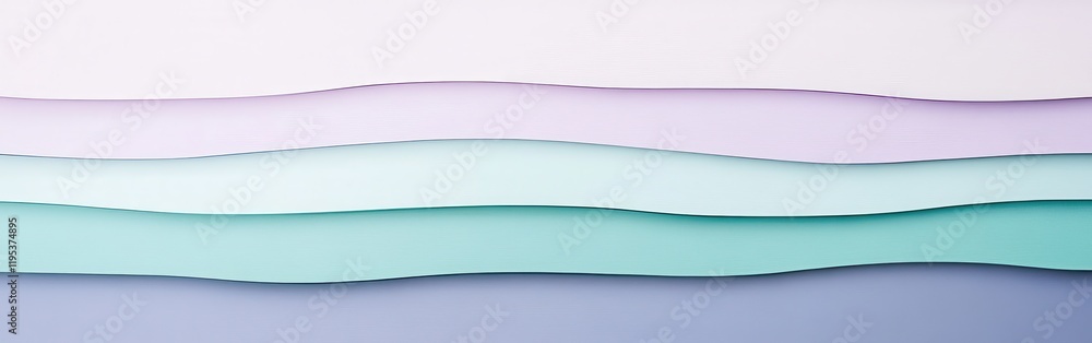 Poster pastel mint and lavender layers create a serene minimalist background for creative projects and desi