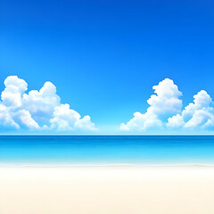 Summer Beach Background Illustration