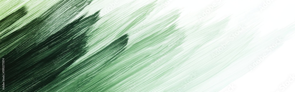 Aufkleber Abstract gradient of pencil strokes flowing in shades of green and soft white natural tones creating a calming texture