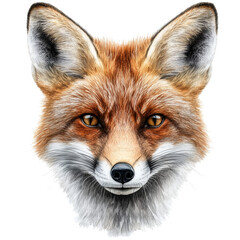 Fototapeta premium Red Fox Clipart Vector Illustration, Wildlife Art Design