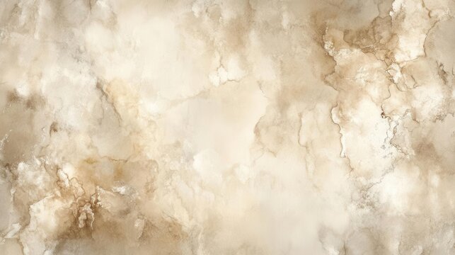 soft abstract watercolor background in soothing beige tones, blending seamlessly to create a tranquil and elegant backdrop for creative projects or designs