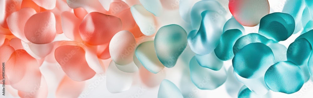 Aufkleber vibrant bokeh design in tropical shades creating a dreamlike atmosphere in a creative space