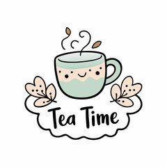 Sticker design of Create a whimsical design featuring the phrase 