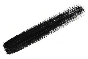Abstract Black Ink Brush Stroke Texture An Artistic Diagonal Swatch for Design Elements