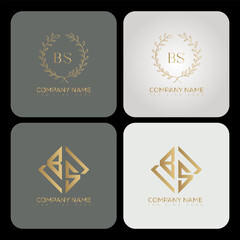 BS luxury typography letter logo. BS Creative style logo but still simple lettering and modern.