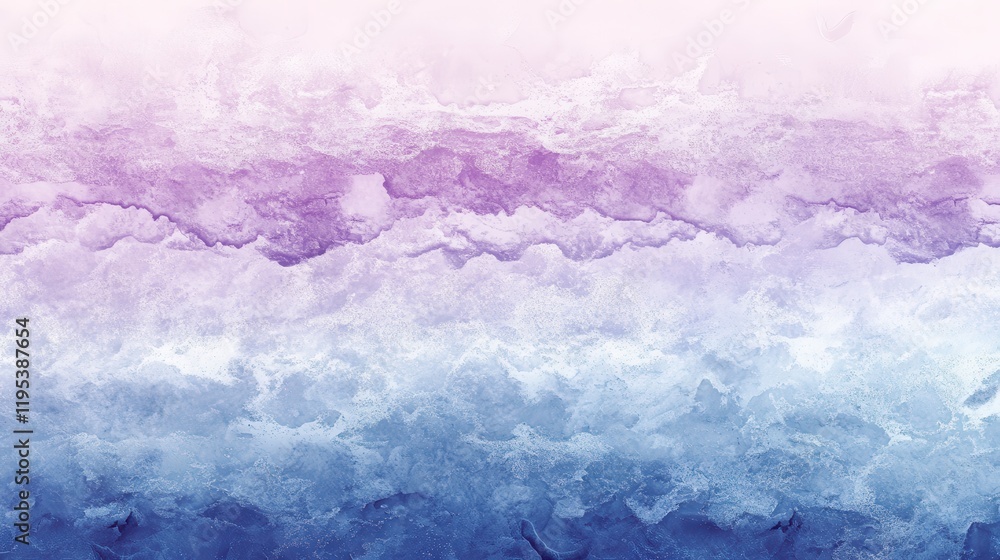 Aufkleber Cool gradient design transitioning from icy blue to soft purple hues creating a serene and calming atmosphere