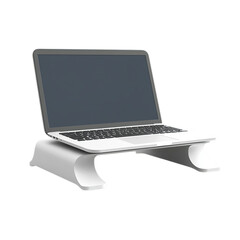 Ergonomic Laptop Stand with Silver Laptop