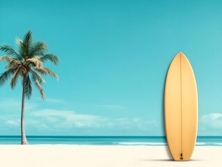 Summer Surf Illustration: Beach Scene