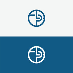 LP letter Logo Design with Creative Modern vector icon template
